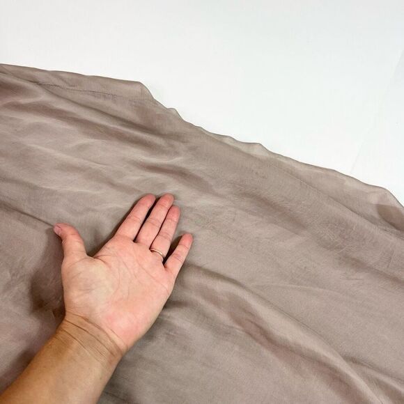 Aquavita Dress Womens Large Tan Halter Tie Neck Sleeveless Maxi Dreamcore beachy - Picture 4 of 9